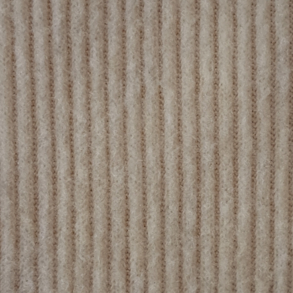 NWT. Time and Tru cream ribbed Office Button crop top/skirt set. Size L. 12-14. - Picture 2 of 12